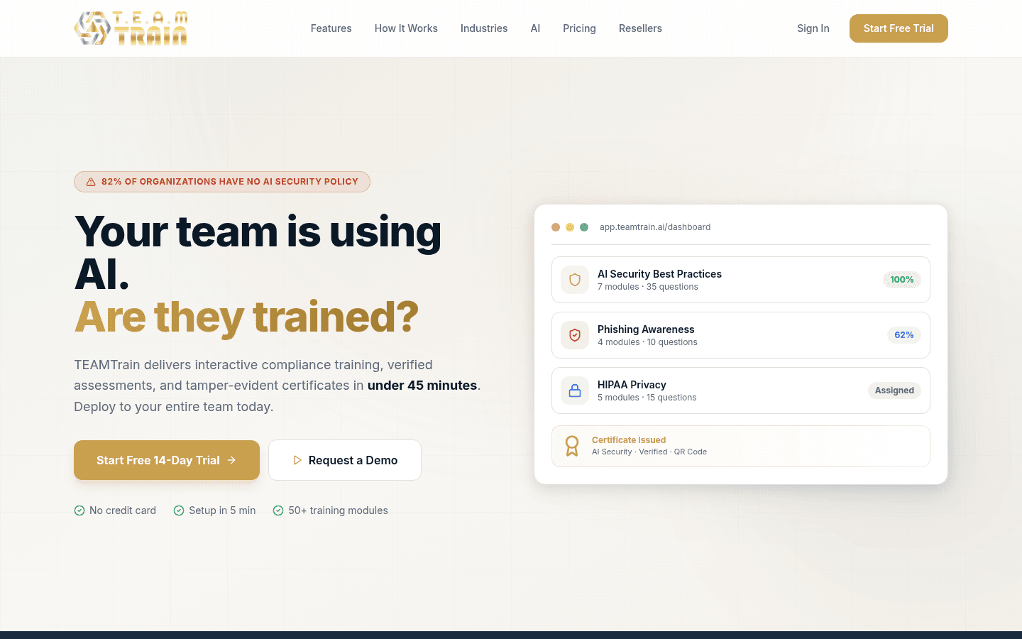 TeamTrain screenshot